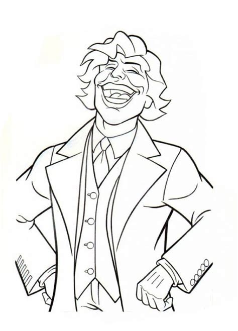 Joker coloring pages are a fun way for kids of all ages to develop creativity, focus, motor skills and color recognition. The Laughing Joker Coloring Page To Print For Free ...