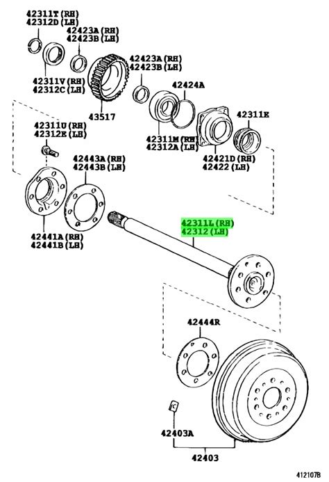 Buy Genuine Toyota Shaft Rear Axle Prices