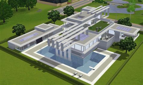 The Sims 3 House Design Modern Villa Modern Design