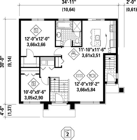 Contemporary Style House Plan 3 Beds 2 Baths 2022 Sqft Plan 25 4400