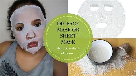 Diy Face Mask Or Sheet Mask How To Make It At Home Beauty Tips By