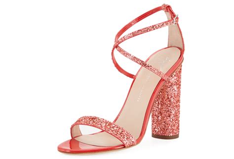 Shoe Of The Day Giuseppe Zanotti Glitter Crisscross High Sandals