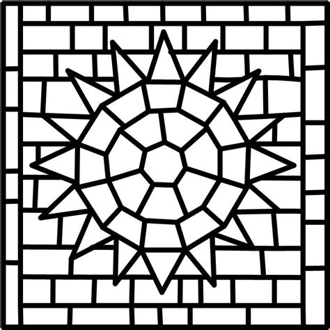 Mosaic Sun Pattern Mandalaspatronesdiseños Pinterest Mosaics