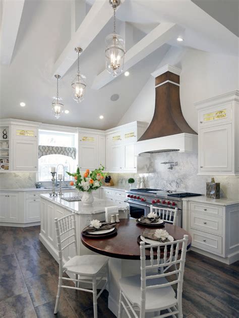 Another unusual kitchen ceiling idea. Vaulted Ceiling Kitchen Home Design Ideas, Pictures ...