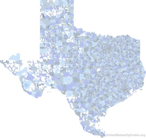Texas Cities Zip Code Map Dibandingkan