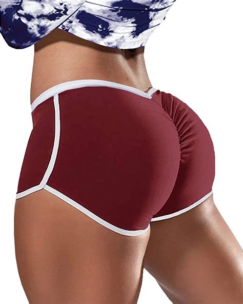 Sexy Booty Yoga Shorts For Women Ruched Butt Lifting Workout Running