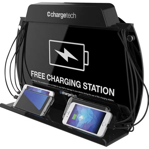 Chargetech Crgct300061 Wall Mounttabletop Charging Station 1 Black