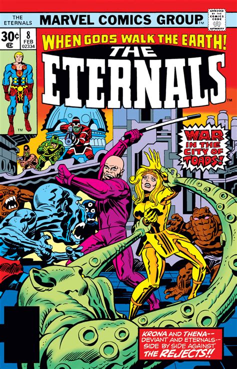 The eternals are a fictional race of superhumans appearing in american comic books published by marvel comics. Eternals Vol 1 8 | Marvel Database | Fandom