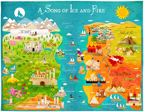 A Map Of Ice And Fire Game Of Thrones On Behance