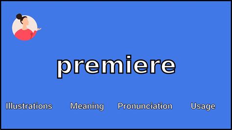 Premiere Meaning And Pronunciation Youtube