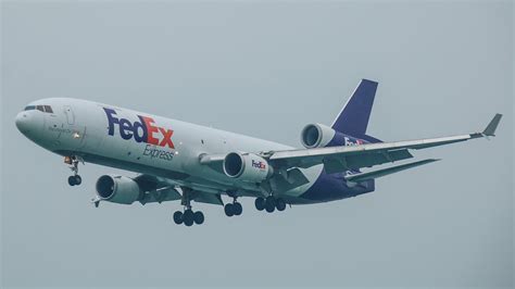 Fedex Md 11f Landing At Hong Kong Intl Airport Hkg Youtube