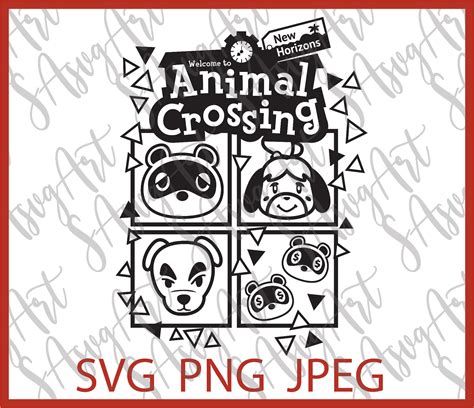 Animal Crossing Svg Cricut Silhouette Cut File Png  Etsy