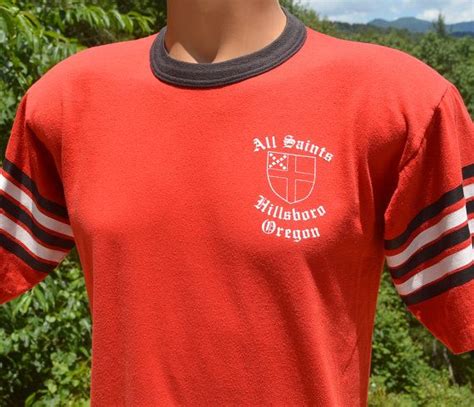 70s Vintage Ringer T Shirt Oregon All Saints By Skippyhaha On Etsy Skippy Football Jerseys