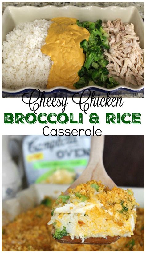 Recipe chicken broccoli rice casserole campbells. broccoli chicken rice casserole campbells