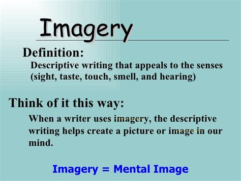 Auditory Imagery Poetry Definition Imagecrot