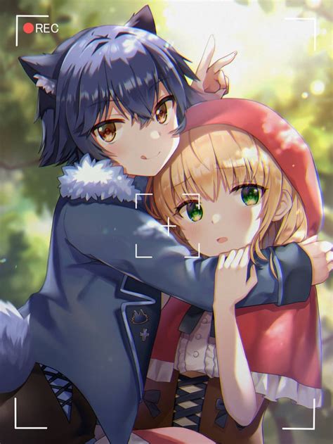 Little Red Riding Hood And The Big Bad Wolf Original Kemonomimi