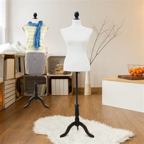 Homcom Female Mannequin Dress Form Torso Dressmaker Stand Display