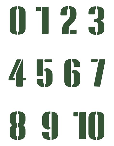 10 Best 3 Inch Stencils Numbers Printable Pdf For Free At Printablee