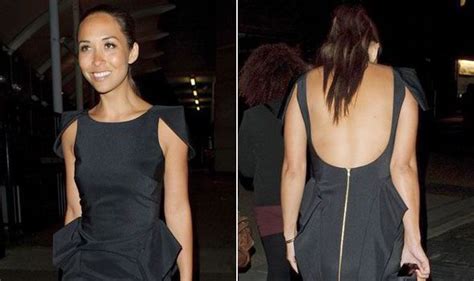 Shes Not Cold Myleene Klass Bares Her Back In Stylish Dress As She