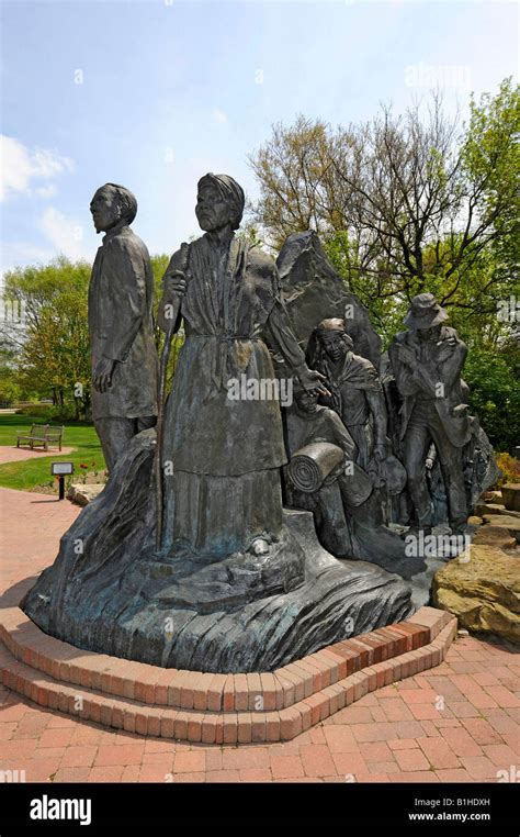 Underground Railroad Sculpture Battle Creek Michigan Stock Photo Alamy