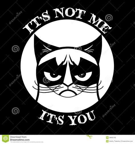 Grumpy Cat Stock Illustration Image 38835792