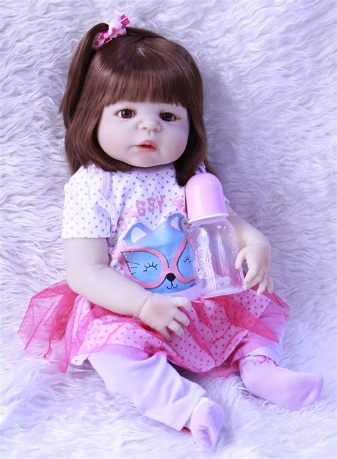 Buy 55cm Full Body Silicone Reborn Baby Doll Girl