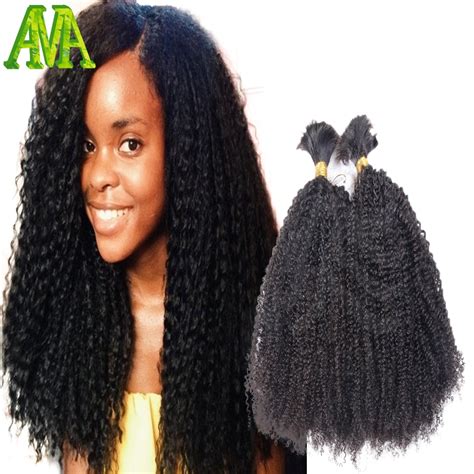 A Brazilian Afro Kinky Curly Bulk Hair Pcs Curly Human Braiding Hair Bulk Brazilian Human Hair