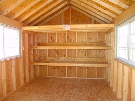 #1 simple shed shelving rectangular shelves are another idea worth considering for your storage shed since they take up so. shed interior in 2019 | Shed homes, Shed floor plans, Shed ...