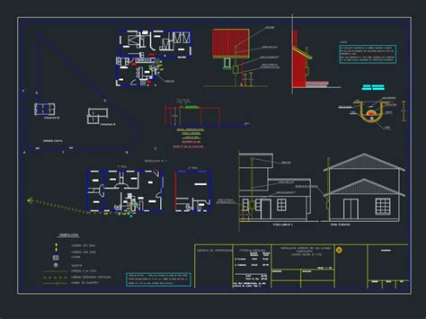 Plano De Instalacion De Gas Natural En Autocad Cad Kb Bibliocad