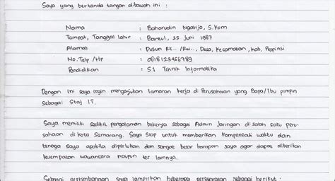 Tips Menulis Surat Lamaran Prajurit TNI dengan Tangan pada Profesi