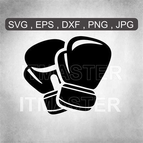 Boxing Gloves Sports Mma Glove Svg Dxf Png Eps Cut Etsy