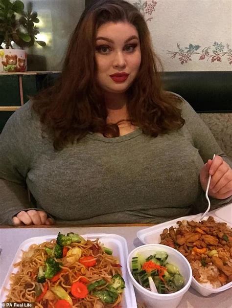 209 kg woman gets paid to eat 10 000 calories in a day