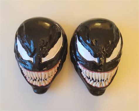 Black Symbiote Venom Mask From Venom Movie Etsy