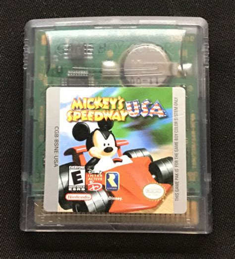 Mickeys Speedway Usa Nintendo Game Boy Color 2001 For Sale Online