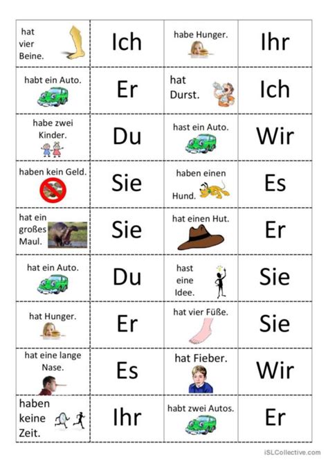 61 Dominos Deutsch Daf Arbeitsblätter Pdf And Doc