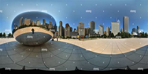 360° View Of Chicago Skyline Alamy