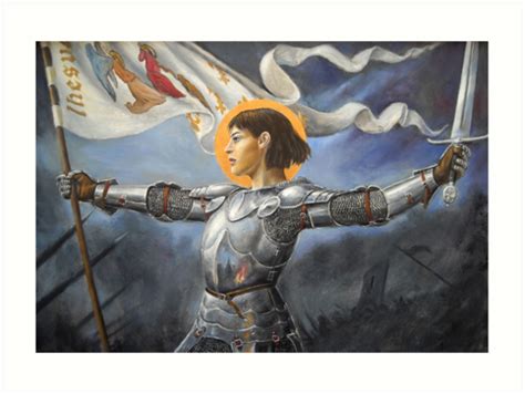 Joan Of Arc Art Print By Dashinvaine In 2020 Joan Of Arc Medieval
