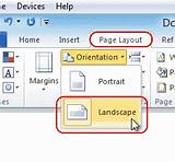 Make One Page Landscape In Word Images