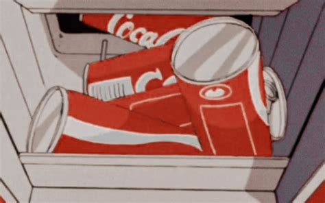 Aesthetic Anime Coca Cola Soda Beverage Can Beverages Aesthetics