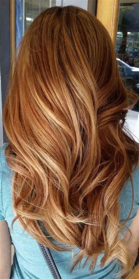 ombre hair caramel roux coloration automne 2018 cheveux blond vénitien cheveux couleur