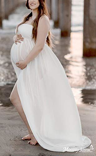 Mommy Jennie Maternity Dress For Photoshoot Off Shoulder Open Front