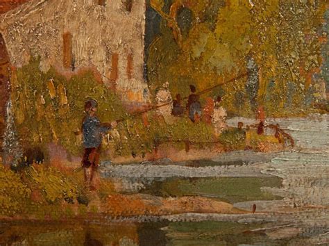 Early 20th Century Oil Painting Of A Mill For Sale At 1stdibs