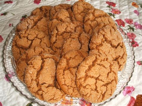 Looking for easy christmas cookies and candies that freeze well? GINGERSNAPS * family favorite * softer and puffy cookies * freeze & ship well * - Cindy's ON ...