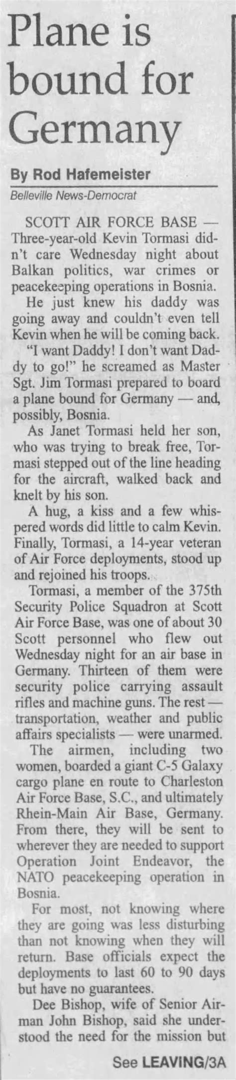 clipping from the belleville news democrat