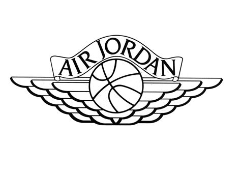 Jordan Air Logo Jumpman Svg Symbol Vector Coloring Drawing Pages
