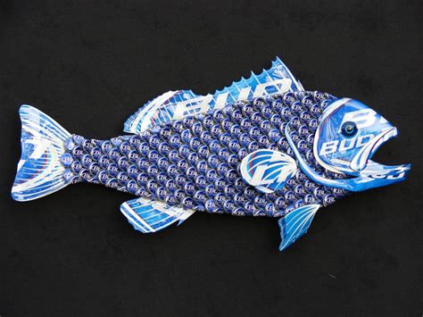 Bottle Cap Art Fish Chau Putnam