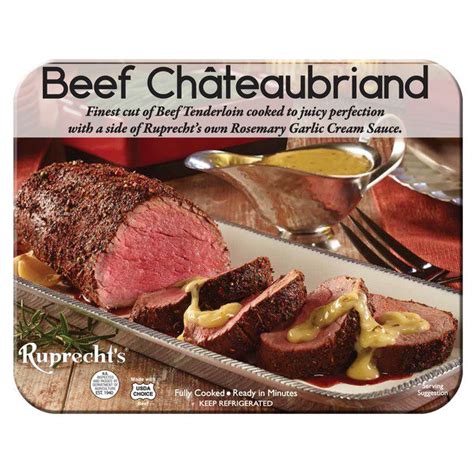 Ruprechts Beef Chateaubriand With Rosemary Garlic Cream Sauce Costco