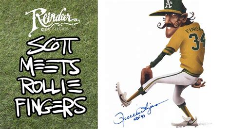 Rollie Fingers Digital Art And Autograph Youtube Rollie Fingers