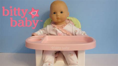 Bitty Baby Floral Feeding Chair American Girl Doll Unboxing Youtube