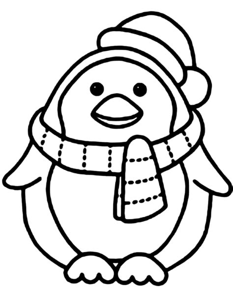 Dibujo 3 De Pingüinos Para Colorear